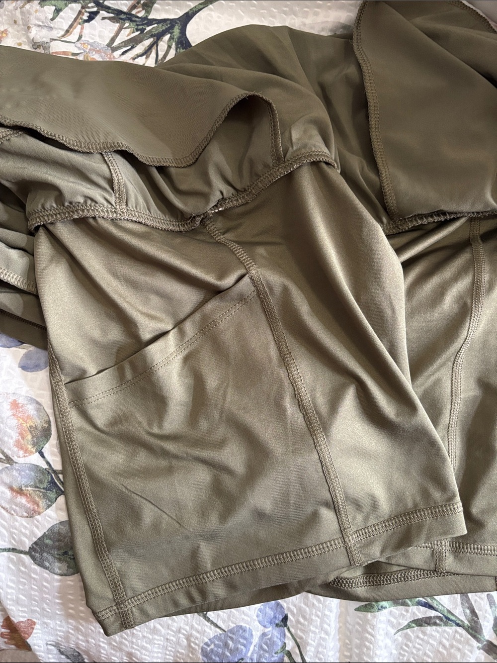 M all in motion Women’s Olive Active Skort with Drawstring Waist - Picture 5 of 5